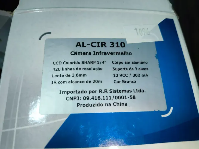 Kit 2 Câmeras de Segurança Alive AL-CIR 310 + Fontes, Cabos e Conectores