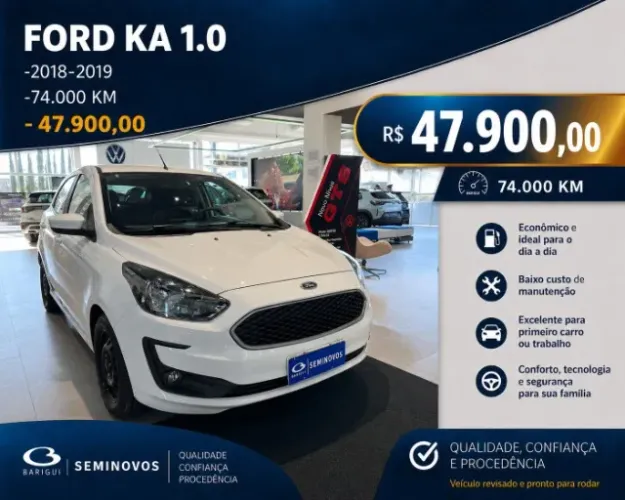 Ford KA 1.0 Se/se Plus Tivct Flex 5P 2019