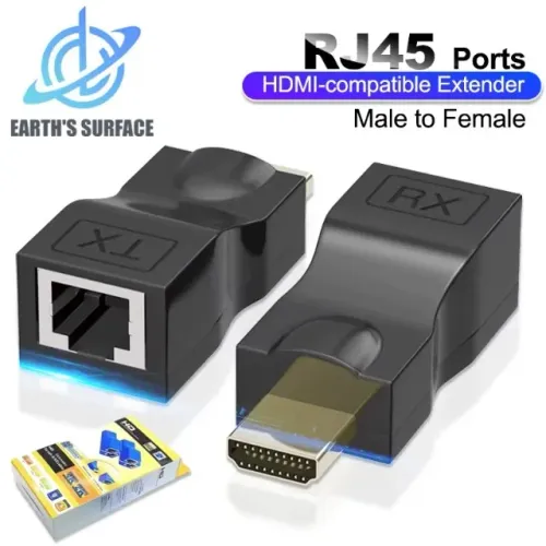 Extensor HDMI 4k 1080P, Porta RJ45 de até 30metros / Rede Cat6
