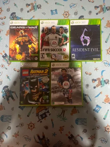 Lote com 5 jogos original de Xbox 360 usado excelente
