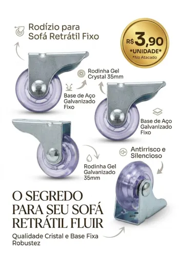 Rodas para sofá 