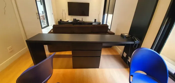 Mesa escritório home Office separador de ambiente escrivaninha