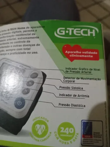Aparelho de pressão digital automático de pulso...marca GTECH....ZERO BALA NUNCA USADO.