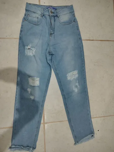 Calça Mom estonada feminina Tam ,36