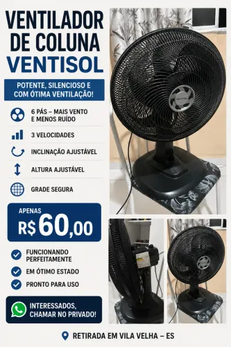 Vendo ventilador oscilante