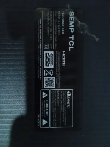 VENDO TV TCL SEMP 55 polegadas, parou de funcionar do nada, só vendo já comprei outra!