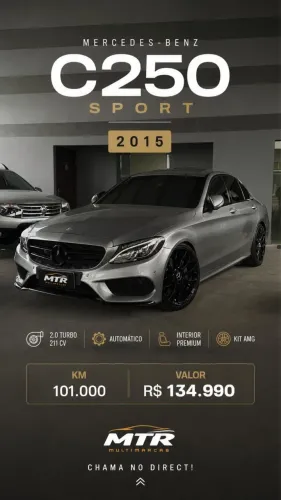 Mercedes-Benz C-250 Sport 2.0 16V 211cv Aut. 2015