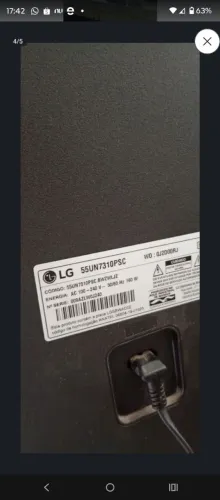 Tv LG 55 tela quebrada
