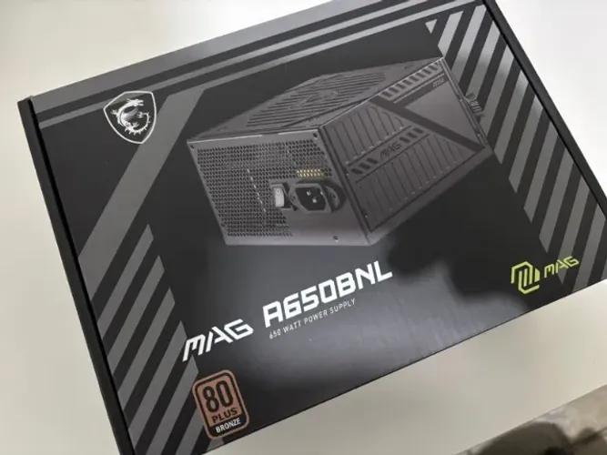 Fonte MSI MAG A650BNL, 650W, 80 Plus Bronze, PFC Ativo, Preto