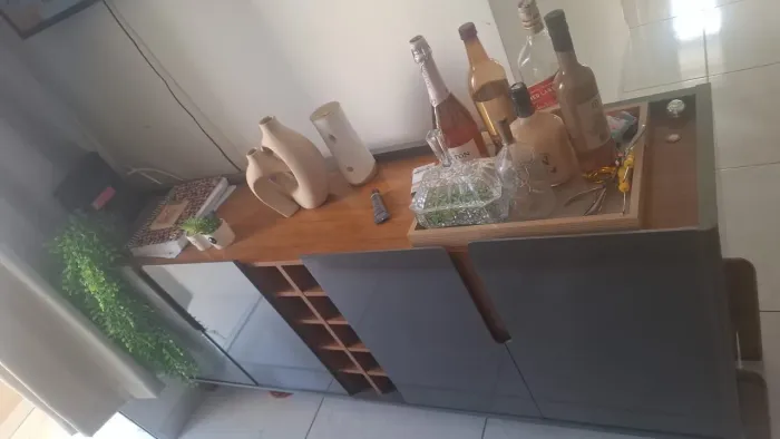 Mesa e sofá 