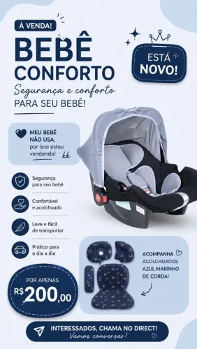 Bebê conforto novo 