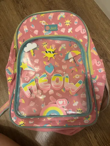 Mochila Escolar Puket Original Neon - Ótimo Estado