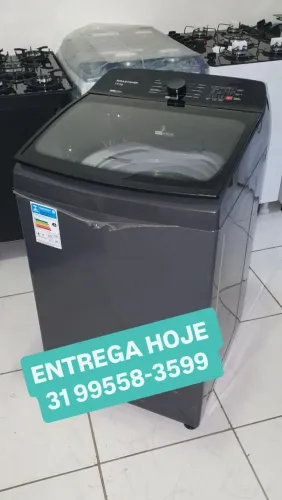 MÁQUINA DE LAVAR BRASTEMP 14KG CINZA