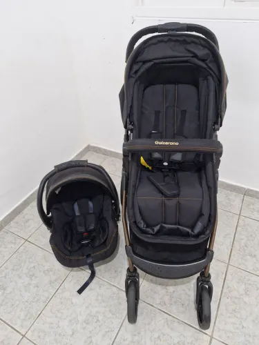 Carrinho de Bebê Moisés Dobrável + Bebê Conforto (Galzerano Extreme Must)