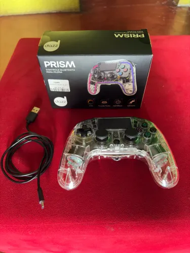 Controle Joystick Dazz para PC/PS4 TRANSPARENTE 