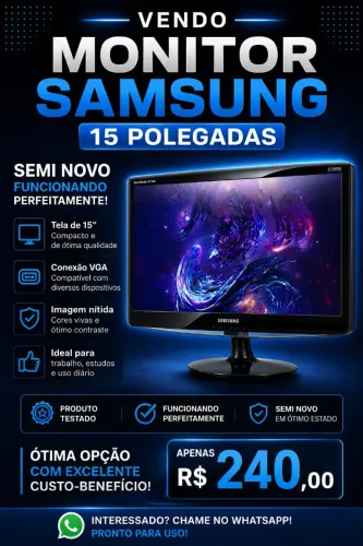Monitor Samsung 15 polegadas