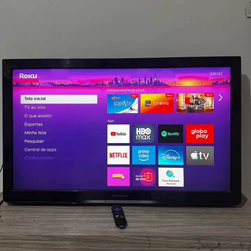 TV 50 POLEGADAS + APARELHO SMART ROKU