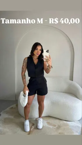 Conjunto de alfaiataria preto
