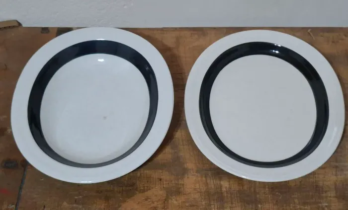 2 Travessas Porto Ferreira Antigas Faiança Vintage Perfeitas Stoneware