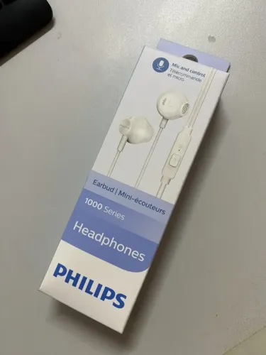 Fone de Ouvido Philips Branco - Original e Confortável (Novo, Lacrado !)