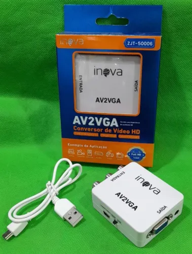 Conversor RCA x VGA - Entrega Grátis