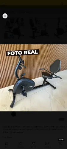 Vendo bicicleta ergométrica horizontal pouco uso ótimo preço