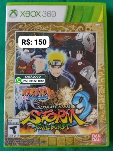 Naruto Ultimate Ninja Storm 3 Full Burst = R$: 150