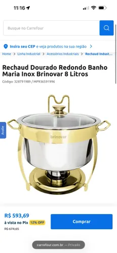 Réchaud 8 litros novo
