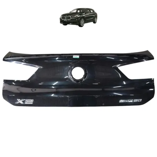 Aplique Moldura Tampa Traseira Bmw X2 F39 2018 2019 2020 21 Preto