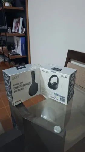 Headset H3 Lite Anc Bluetooth 5.3 Multiponto 60h Cor Preto