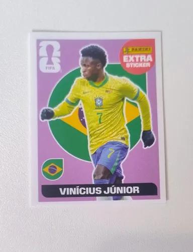 Vinícius junior extra sticker bordô original 2026