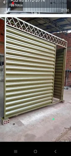 Portao de metalon galvanizado