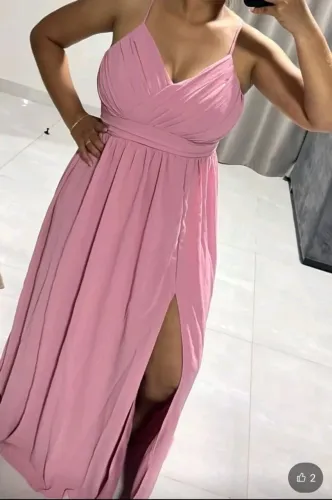 Vestido madrinha rosa tamanho G