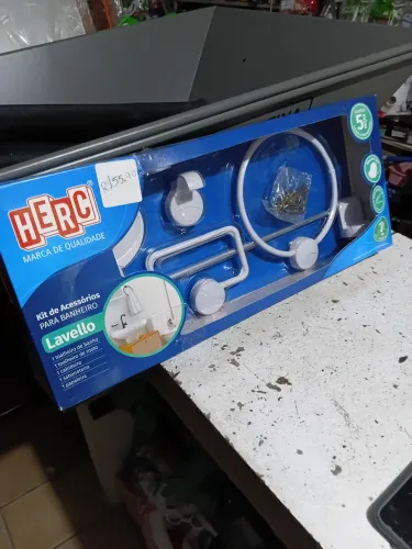 Kit acessórios banheiro branco