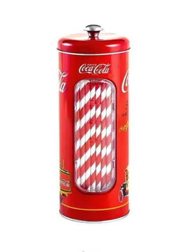 Porta canudos Coca-Cola