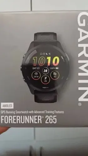 Garmim Forerruner 265 (Preto/Branco) Novo Lacrado Garantia Loja Física