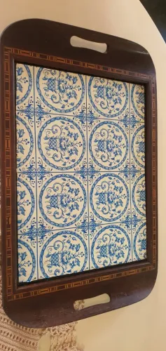bandeja de azulejo Portuguesa