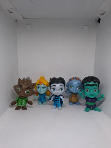 Kit com 5 Bonecos Infantis de Personagens