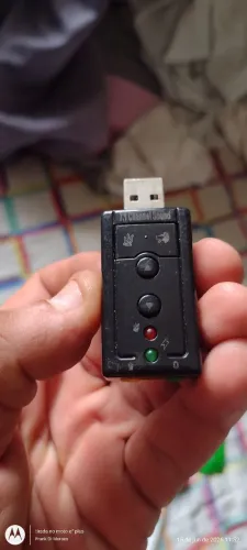 placa de som externa (USB)