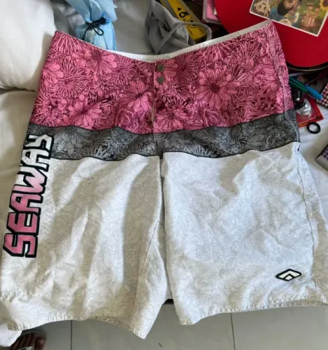 Bermuda Seaway - Cinza com Rosa Original
