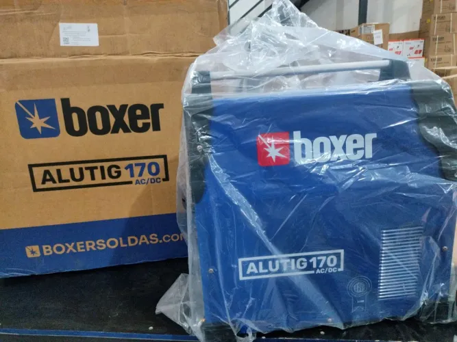 Máquina de Solda BOXER ALUTIG 170 220v nova