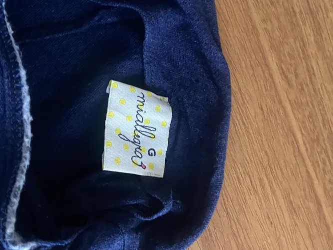 Calça azul miallegra g Algodao linho e elastano