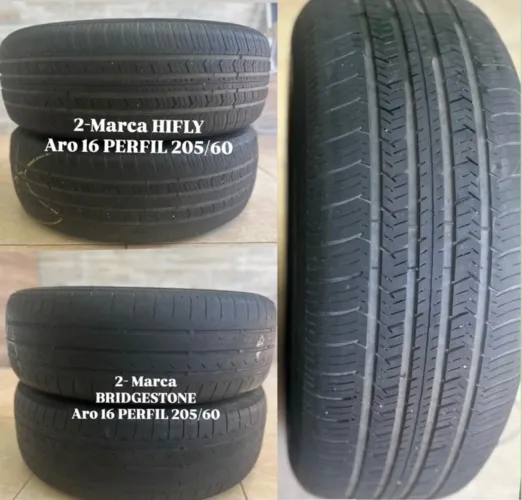 4 Pneus aro 16 