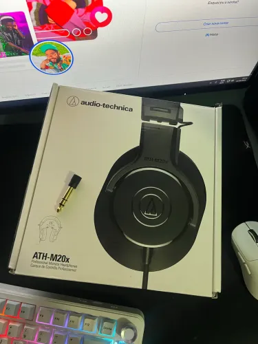 Fone audio technica ath-m20x