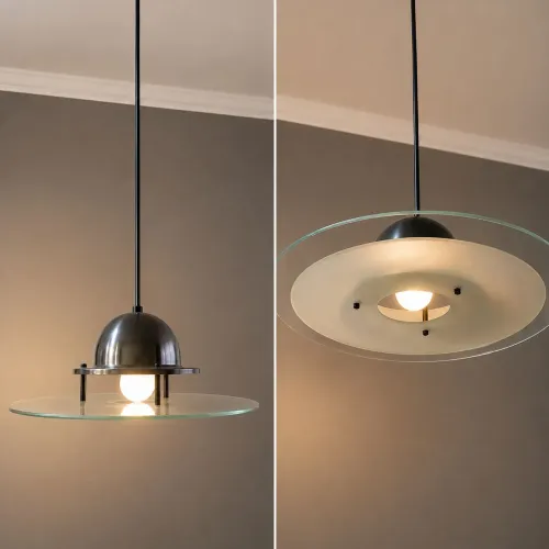 Lustre pendente redondo cromado