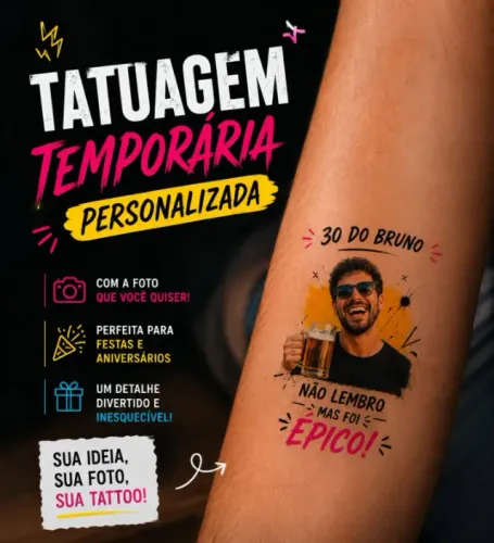 TATTOO TEMPORARIA PERSONALIZADA