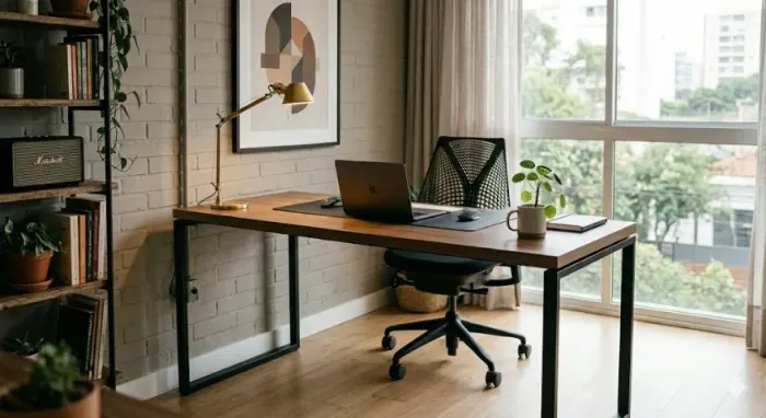 mesa reta industrial 120x60 entrega e montagem grátis