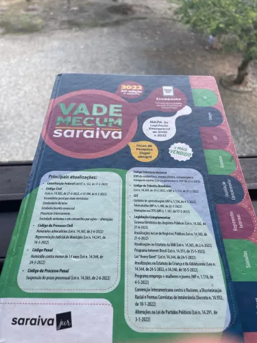 Vade Mecum Saraiva 2022 - 34ª edição (Atualizado) - Ótimo estado