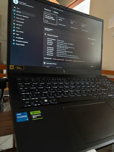 Acer nitro v15, aceito troca por setup equivalente