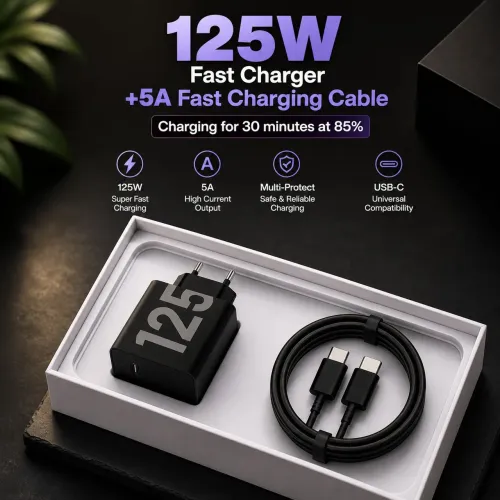 Carregador Motorola turbo Power 125w